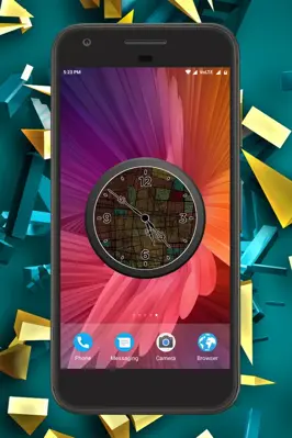 Abstract Clock Live Wallpaper android App screenshot 0