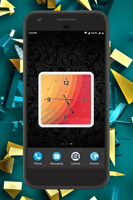 Abstract Clock Live Wallpaper android App screenshot 1